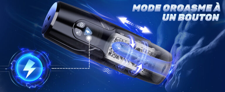 Découvrez le masturbateur Dark Knight avec 7 modes de rotation et 3 niveaux de pénétration télescopique pour une expérience ultra réaliste.